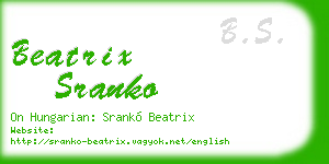 beatrix sranko business card