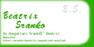 beatrix sranko business card